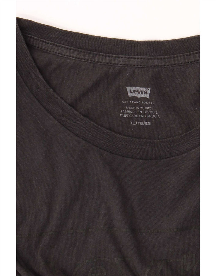 Ανδρικό γραφικό T-Shirt Levi's Top XL Μαύρο