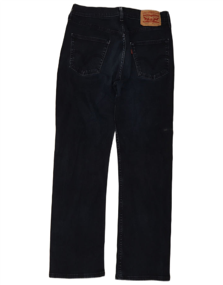 Levi's Mens 506 Straight Jeans W34 L32 Navy Blue Cotton
