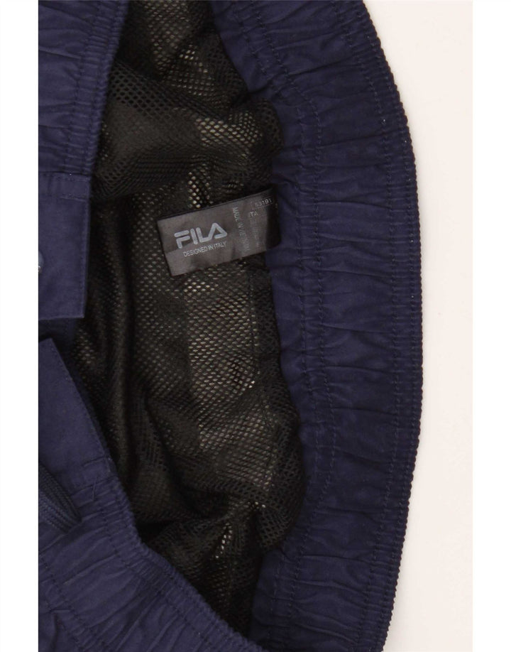 Ανδρικό γραφικό σορτς κολύμβησης Fila Small Grey Colourblock Polyester