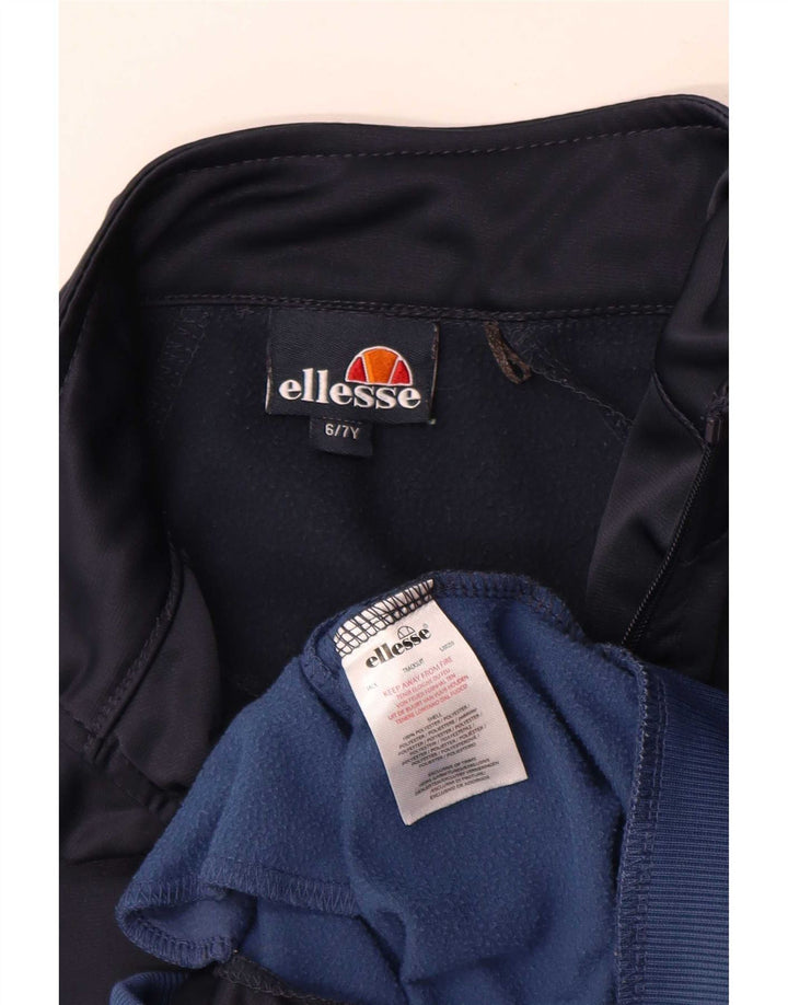 Ellesse Boys Full αθλητική φόρμα 6-7 ετών Navy Blue Colorblock Polyester
