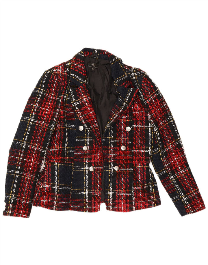 Lipsy γυναικείο σακάκι UK 16 Large Red Check Polyester