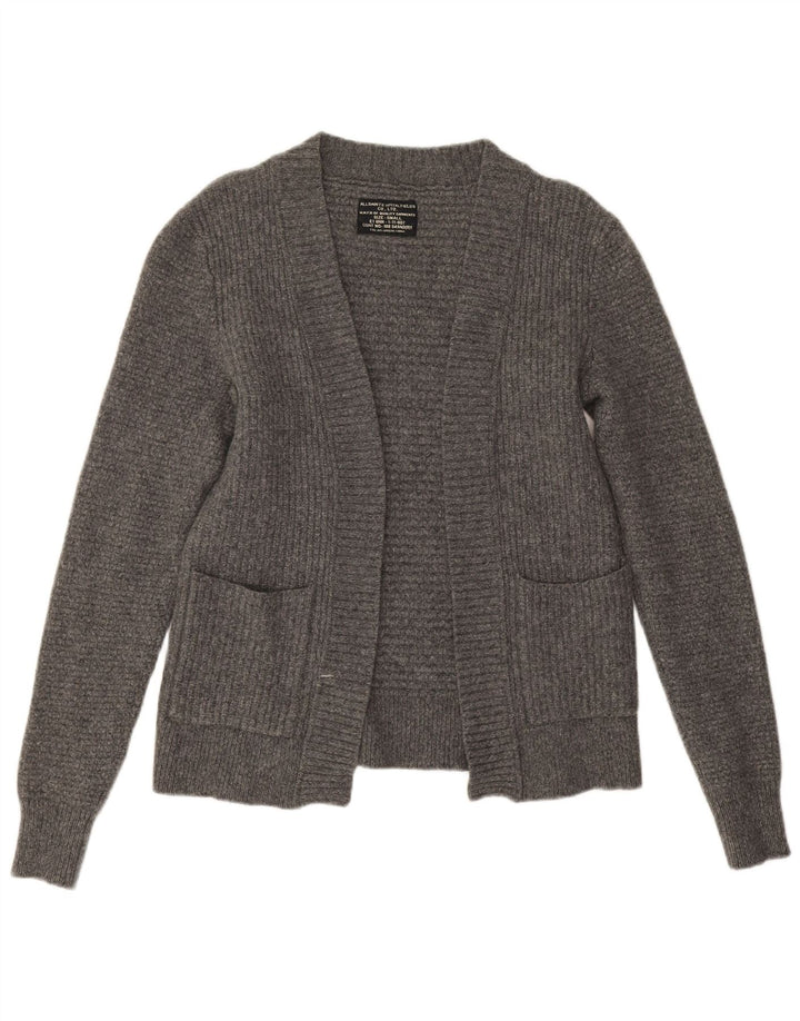 All Saints Γυναικεία ανοιχτή ζακέτα UK 10 Small Grey Lambswool