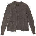 All Saints Γυναικεία ανοιχτή ζακέτα UK 10 Small Grey Lambswool
