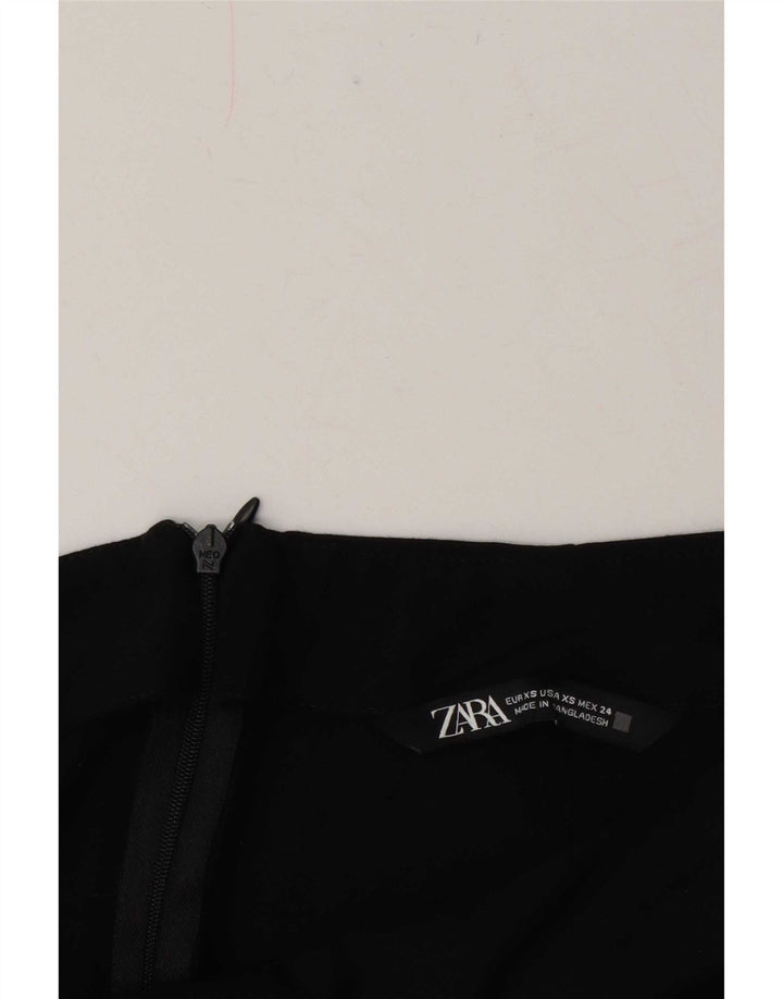 Zara Γυναικεία Midi Φούστα XS W24 Μαύρη