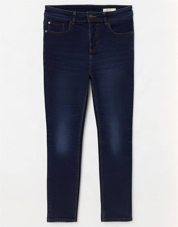 Marks & Spencer Womens The Lily Cropped Jeans UK 12 Medium W30 L25 Blue