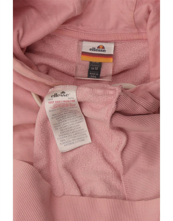 Ellesse Γυναικείο Hoodie Jumper UK 14 Medium Pink Βαμβακερό