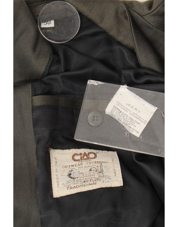 Ciao Ανδρικό Μπουφάν Blazer Διπλό στήθος IT 50 Large Grey Wool
