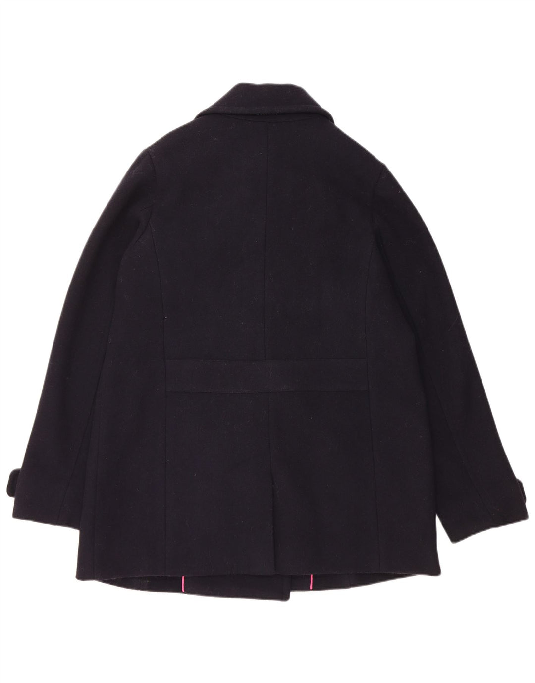 Crew Clothing Γυναικείο παλτό μπιζελιού UK 14 Medium Navy Blue Wool