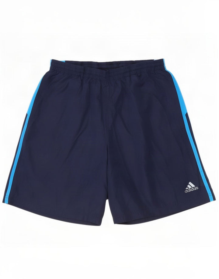 Ανδρικό αθλητικό σορτς Adidas μεγάλο μπλε μπλε χρώματος πολυεστέρας