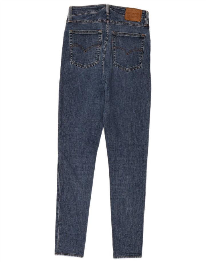 LEVI'S Γυναικείο 721 Ψηλό Skinny Jeans W26 L32 Μπλε βαμβακερό