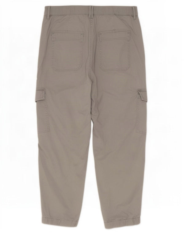 Marks & Spencer Γυναικείο Παντελόνι Crop Cargo UK 14 Medium W30 L25 Grey