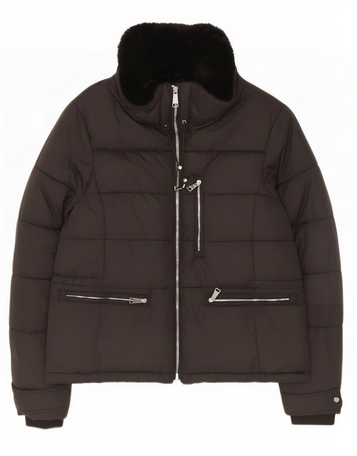 Zara Γυναικείο μπουφάν UK 16 Large Black
