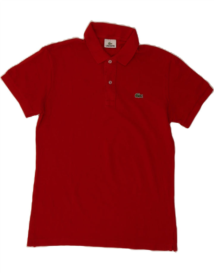 LACOSTE Mens Polo Shirt Size 4 Medium Red Cotton Vintage Lacoste and Second-Hand Lacoste from Messina Hembry 