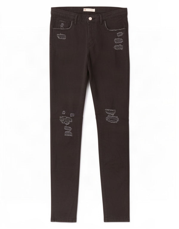 Levi's Boys 710 Distressed Super Skinny Jeans 15-16 ετών W30 L32 Μαύρο