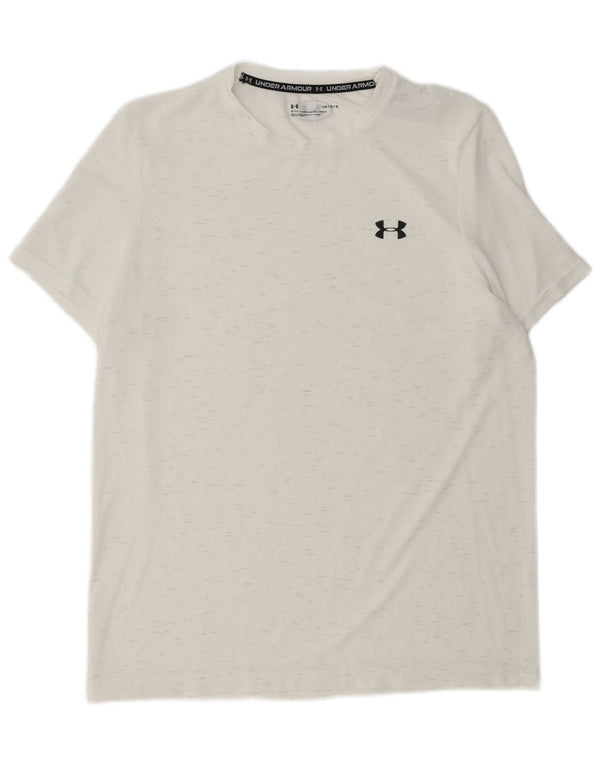 Ανδρικό T-Shirt Under Armour Top Large White Flecked Nylon