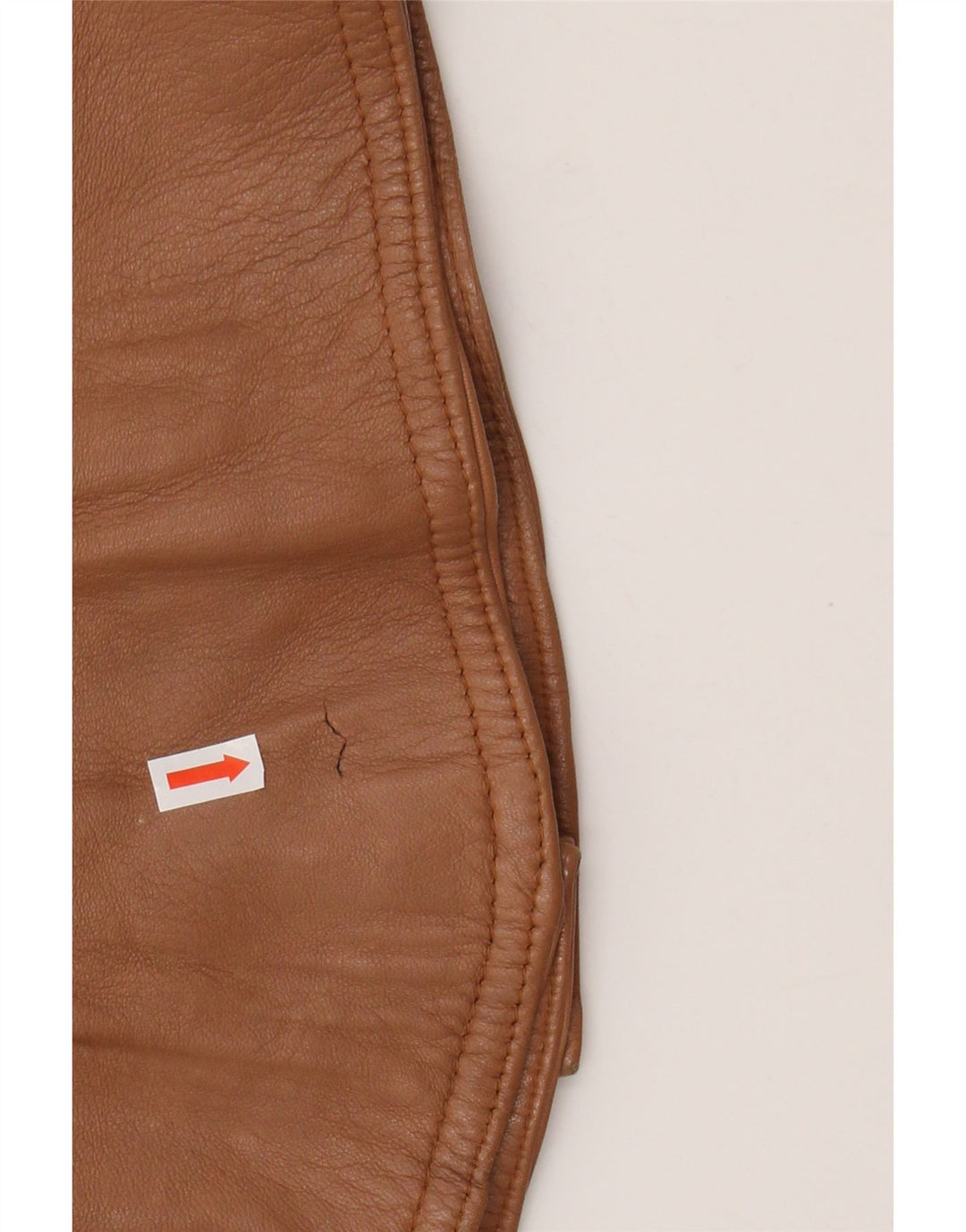 Vintage Γυναικείο Δερμάτινο Μπουφάν UK 14 Δερμάτινο Μεσαίο Καφέ