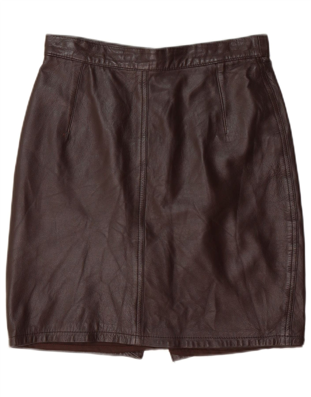 Γυναικεία Δερμάτινη Φούστα VINTAGE IT 44 Medium W28 Καφέ Δερμάτινη