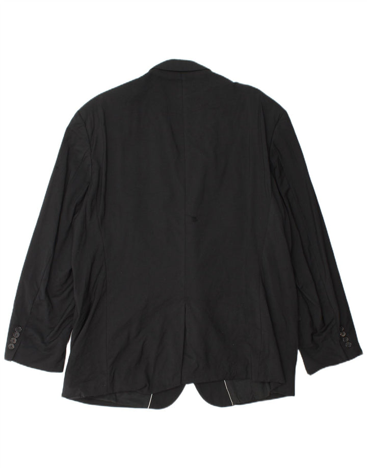 HUGO BOSS Ανδρικό σακάκι σακάκι με 2 κουμπιά Guabello UK 40 μεγάλη μαύρη βισκόζη