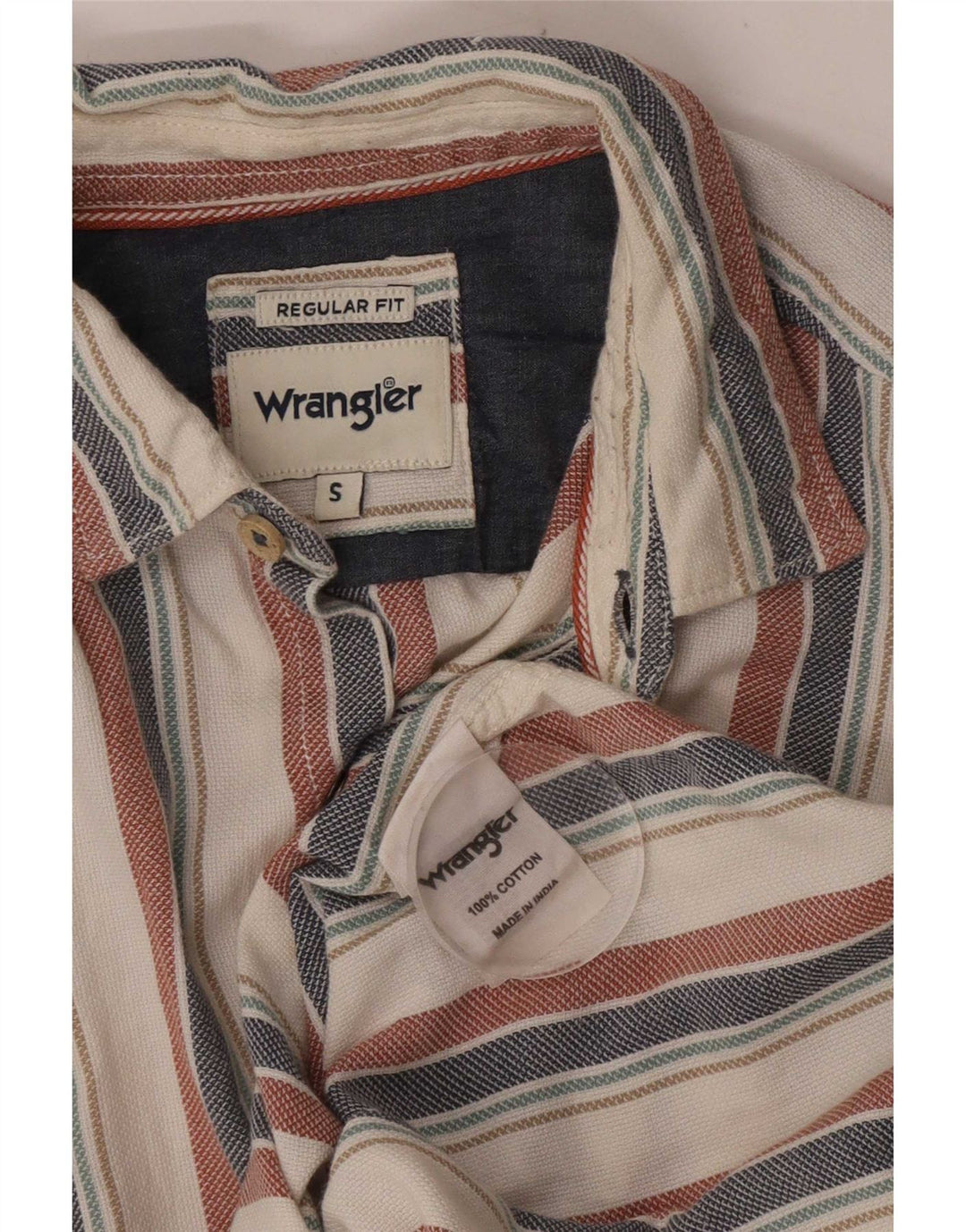 Ανδρικό πουκάμισο Wrangler Regular Fit Μικρό πολύχρωμο βαμβακερό ριγέ