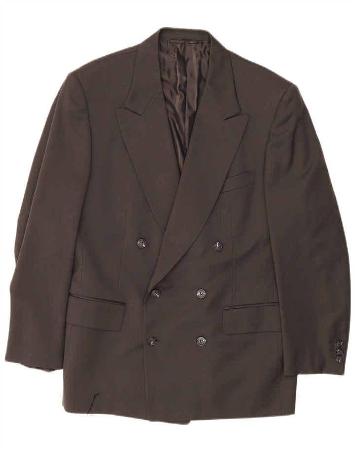 Vintage Ανδρικό Σακάκι Μπλέιζερ με Διπλό στήθος IT 50 Large Grey Wool