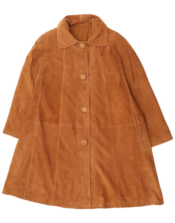 Vintage Γυναικείο Suede Oversized Πανωφόρι IT 46 Large Brown