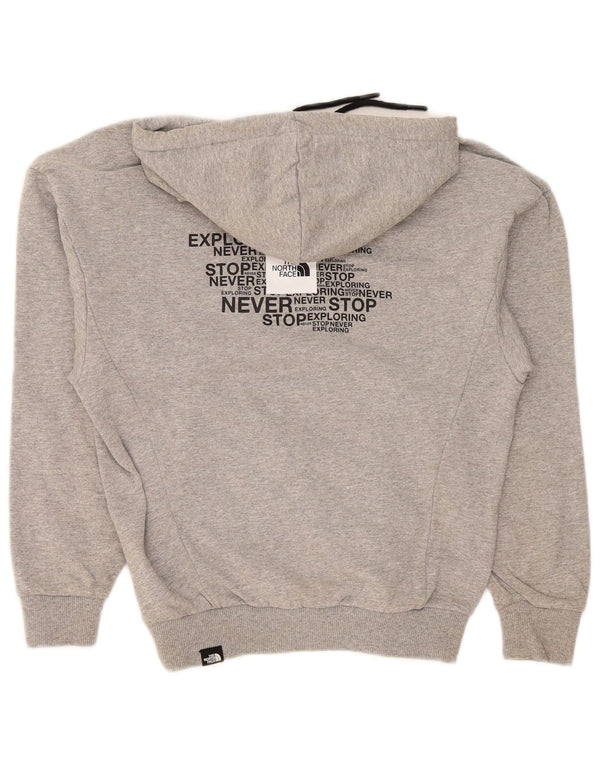 The North Face γυναικείο μπλουζάκι με κουκούλα μεγάλου μεγέθους UK 10 Μικρό βαμβακερό γκρι