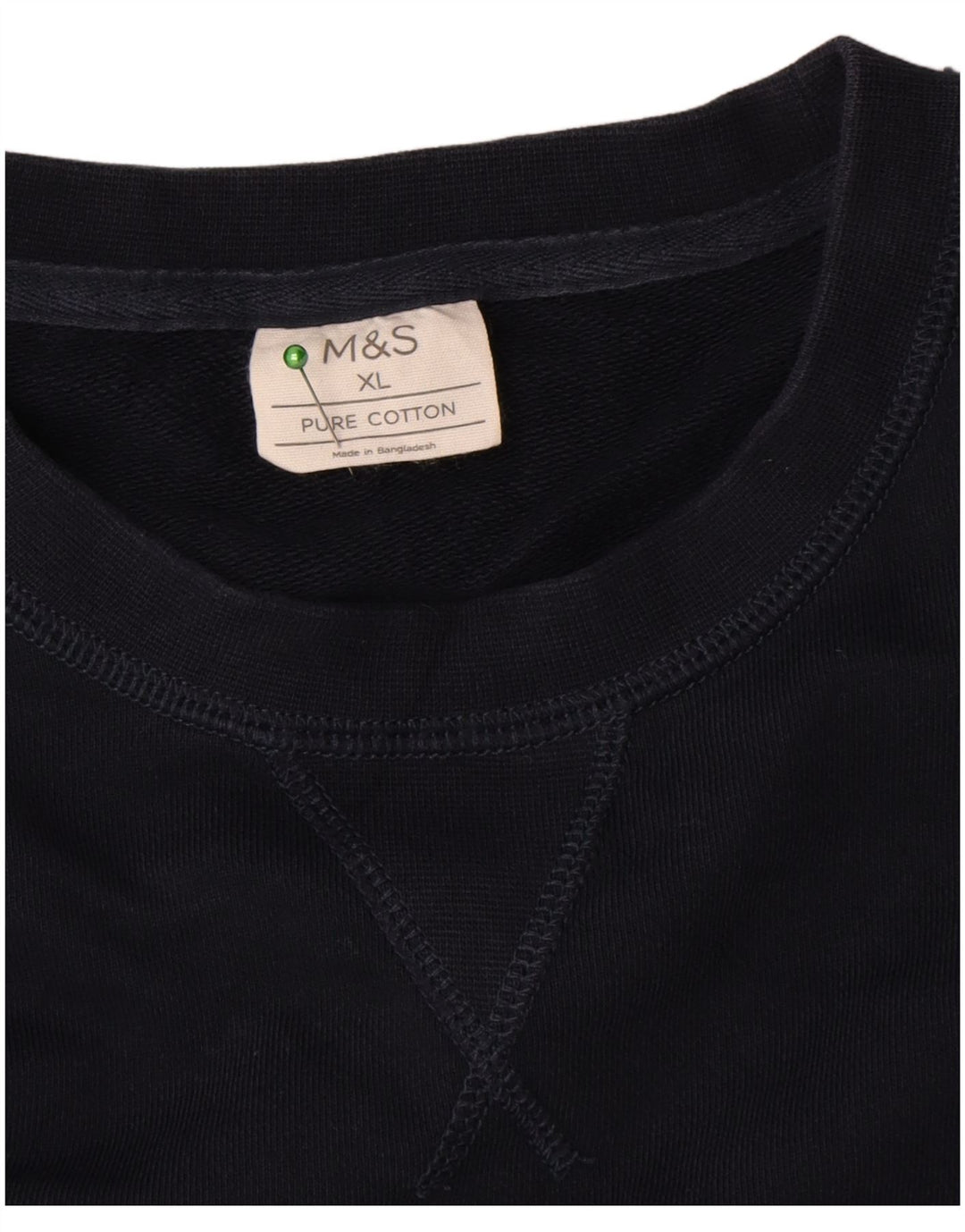 Ανδρική φούτερ Marks & Spencer Jumper XL Navy Blue Cotton