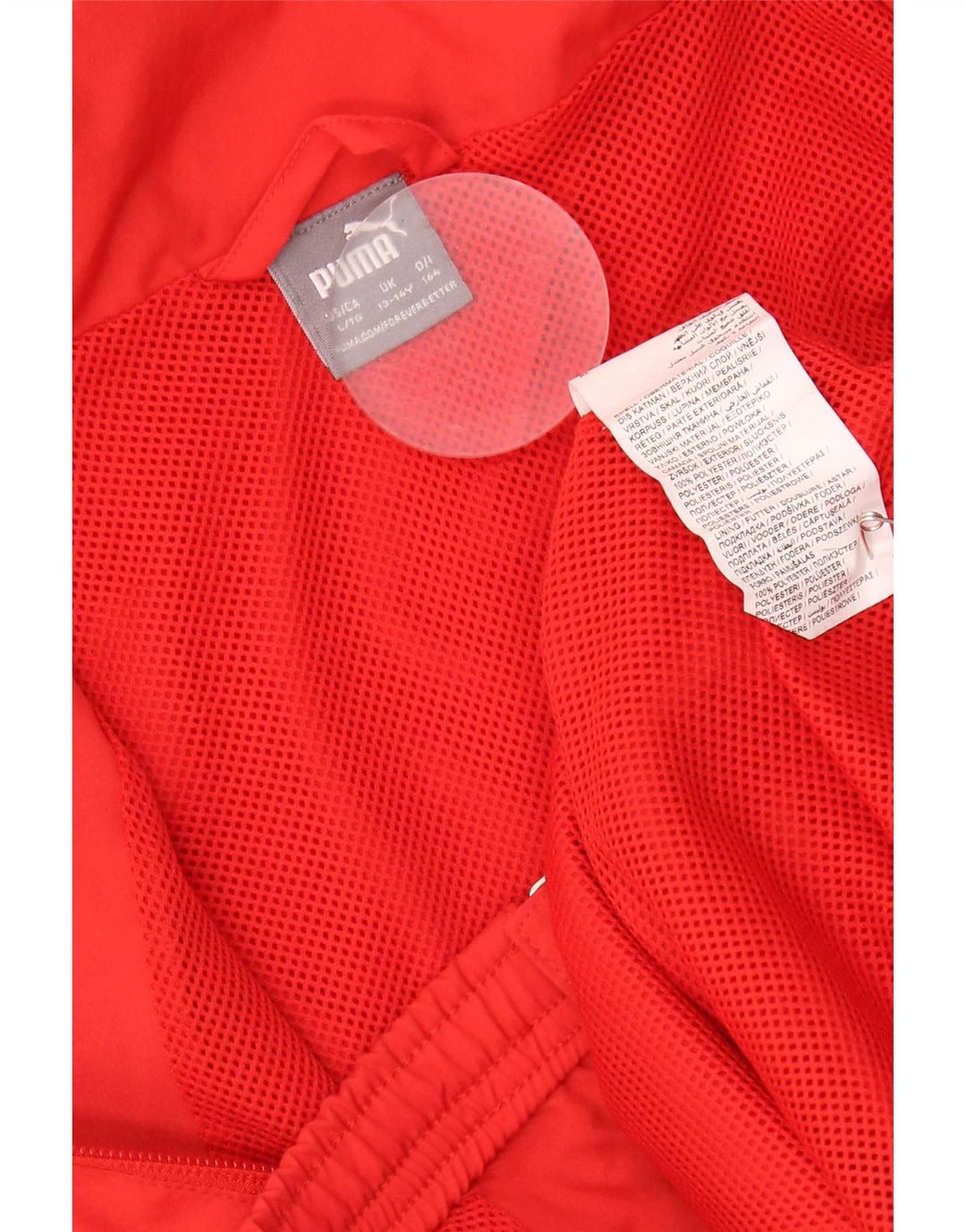 Puma Boys AC Milan με κουκούλα αθλητική φόρμα 13-14 ετών, κόκκινο πολυεστέρα