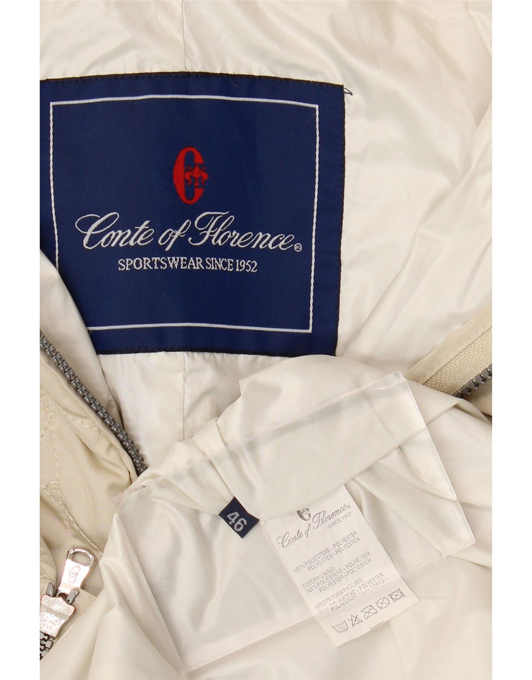 CONTE OF FLORENCE Γυναικείο Utility Μπουφάν IT 46 Large Grey Polyester