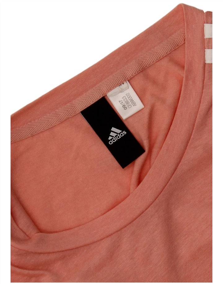 Adidas Γυναικείο T-Shirt Top UK 10 Small Pink