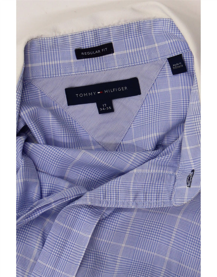 Ανδρικό πουκάμισο Tommy Hilfiger Regular Fit Size 17 XL Blue Check