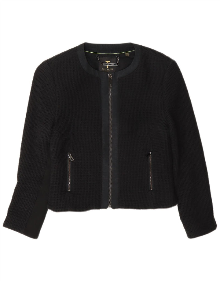 Ted Baker Γυναικείο μπουφάν Bolero Size 1 XS Μαύρο βαμβακερό