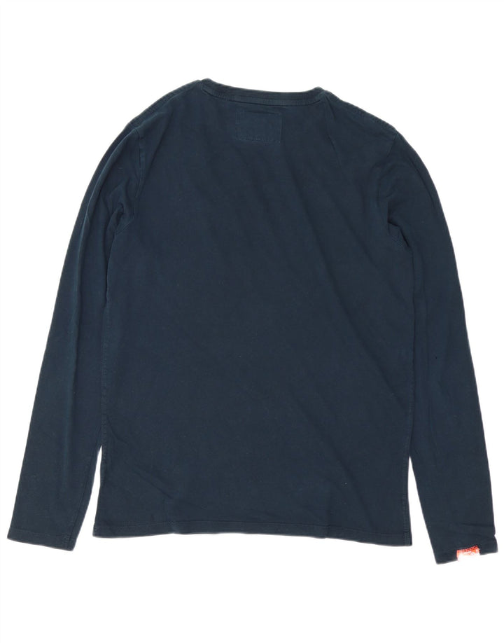 SUPERDRY Ανδρικό τοπ μακρυμάνικο μεγάλο navy blue