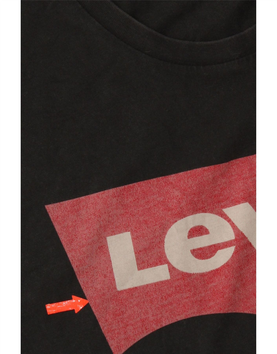 Ανδρικό γραφικό T-Shirt Levi's Top XL Μαύρο βαμβακερό