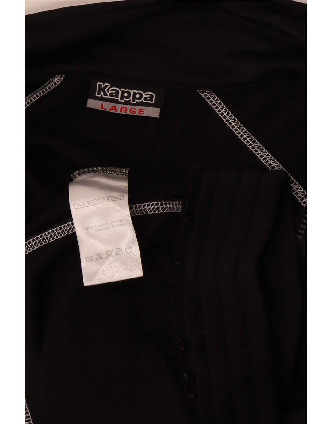 Ανδρική φόρμα γραφικής φόρμας Kappa Top Jacket Large Black Colourblock Polyester