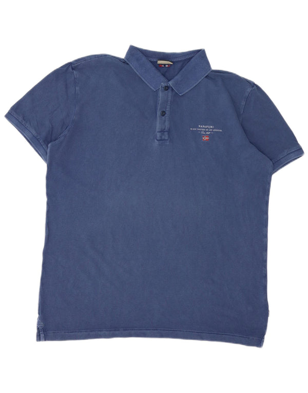 Ανδρικό πουκάμισο Napapijri Geographic Polo XL Navy Blue Cotton