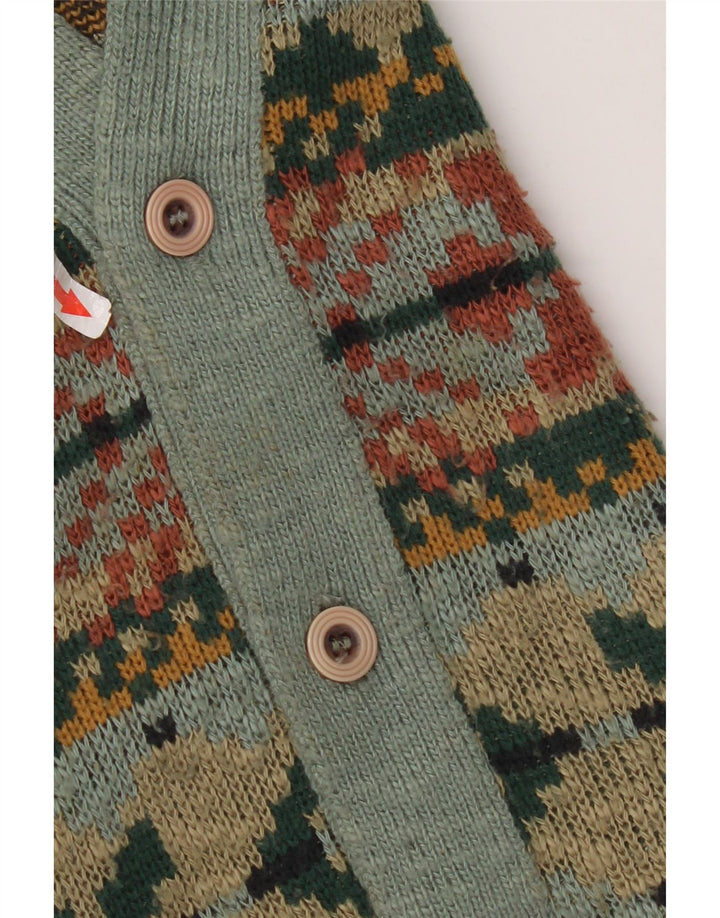 Ανδρικό πουλόβερ ζακέτα Marks & Spencer Medium πολύχρωμο Fair Isle