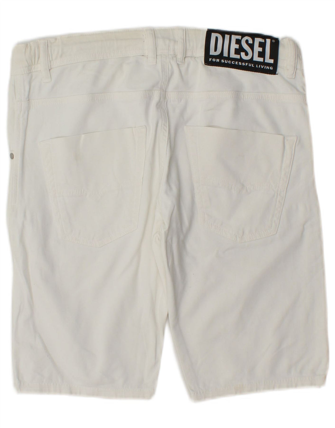 Diesel γυναικείο casual σορτς UK 14 Large W34 Λευκό