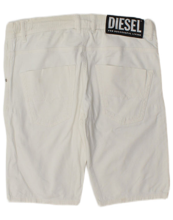 Diesel γυναικείο casual σορτς UK 14 Large W34 Λευκό