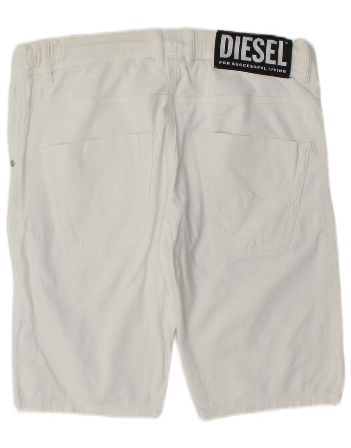 Diesel γυναικείο casual σορτς UK 14 Large W34 Λευκό