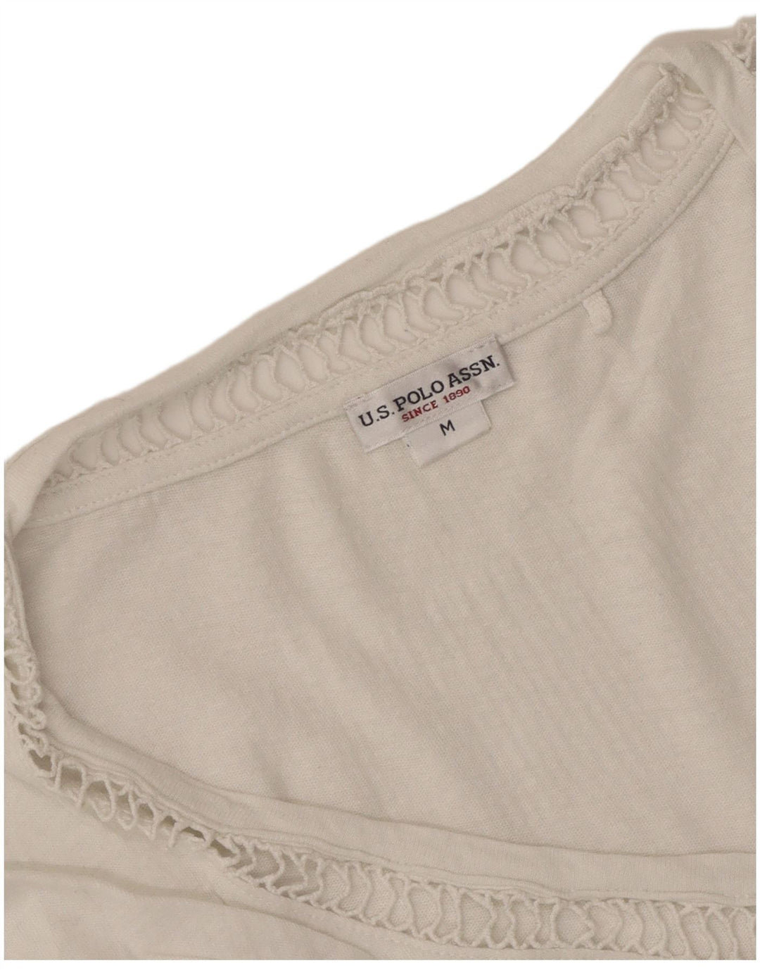 Πόλο Ασν. Γυναικείο T-Shirt Top UK 14 Medium White