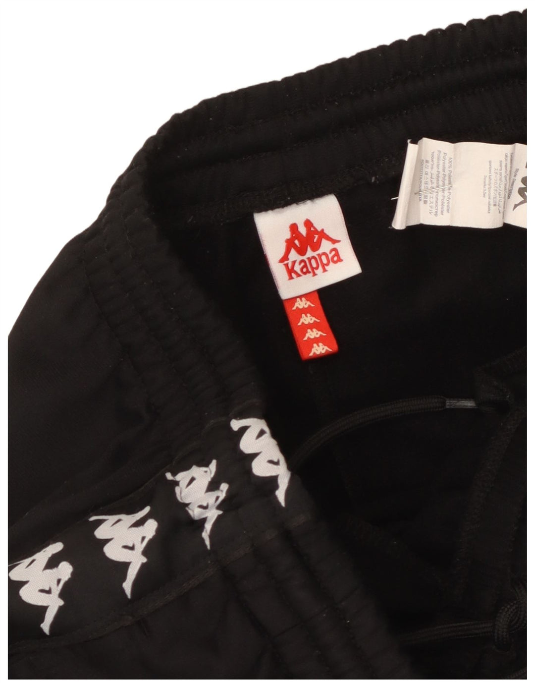 Ανδρική φόρμα γραφικής Kappa Παντελόνι Joggers Μεσαίο Μαύρο Πολυεστέρα