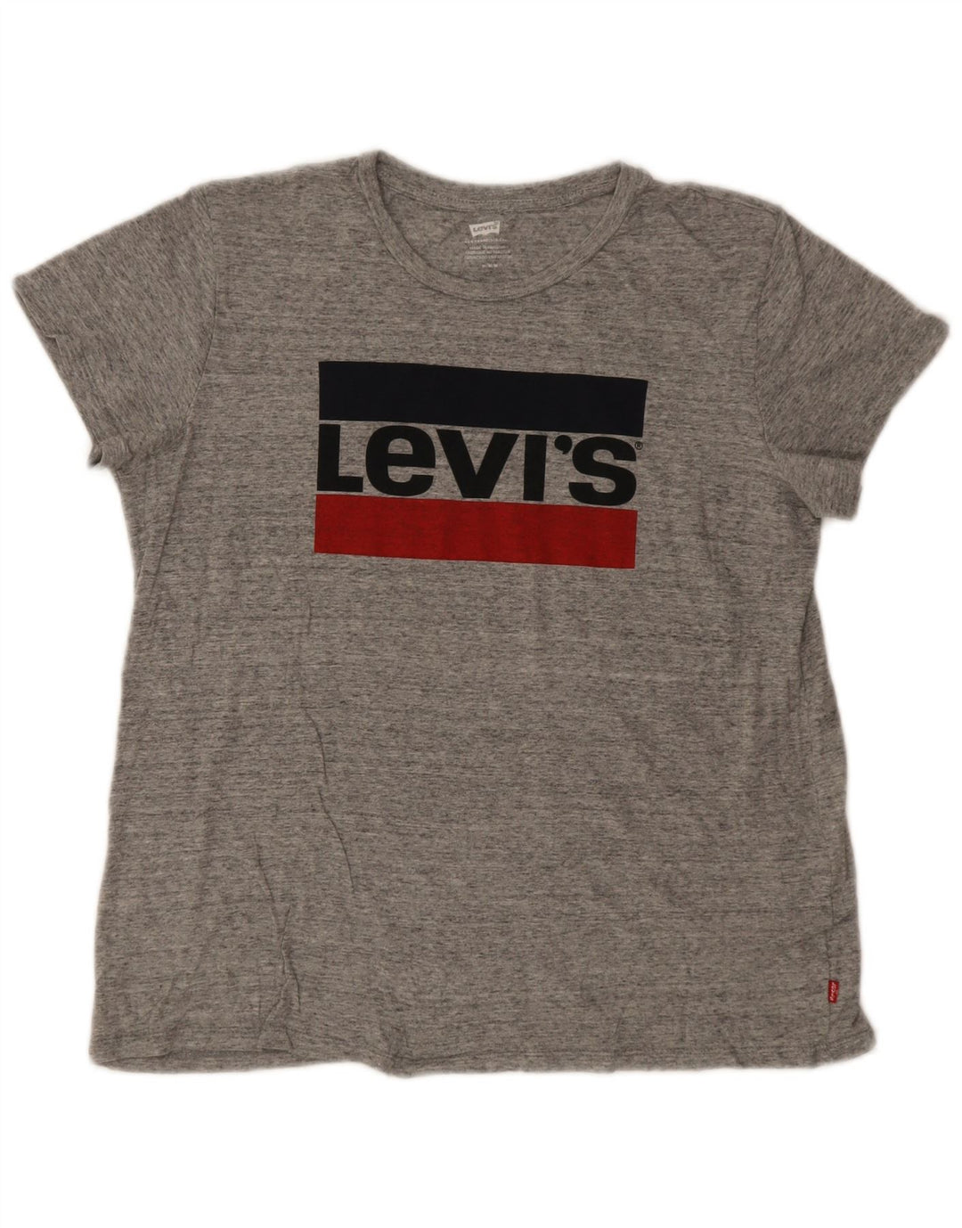 Γυναικείο γραφικό μπλουζάκι Levi's Top UK 14 Λογότυπο με μεσαία γκρι όψη