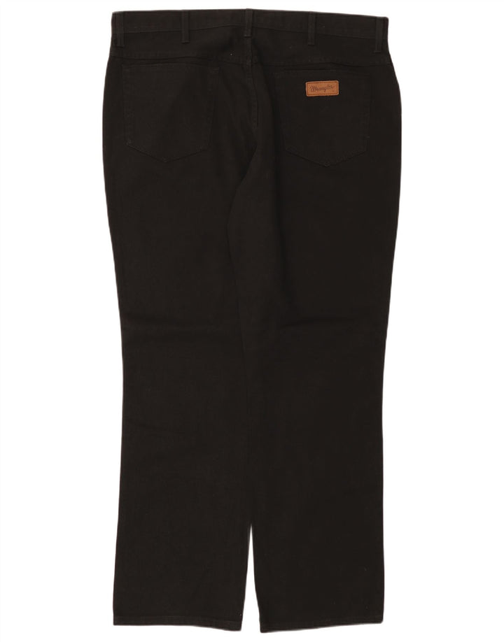 Γυναικείο τζιν WRANGLER Regular Fit ίσιο W40 L32 μαύρο βαμβακερό