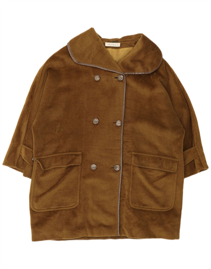 Max Mara Γυναικείο Παλτό με διπλό στήθος UK 12 Medium Khaki