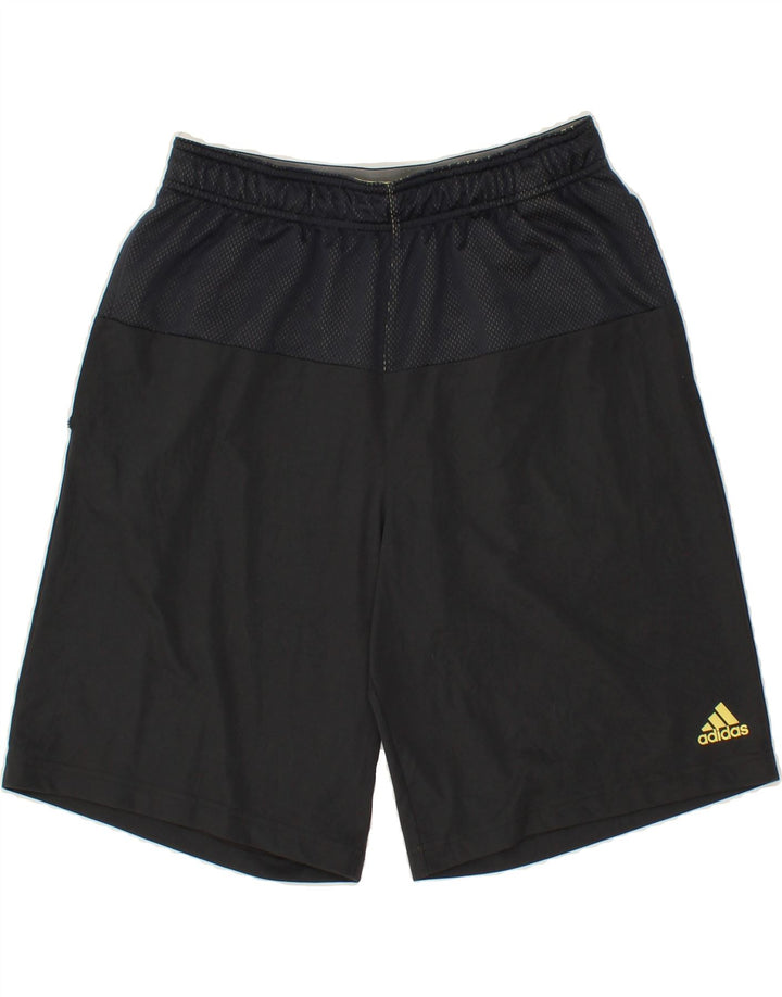 ADIDAS Mens Climalite Graphic Sport Shorts Medium  Grey Polyester Vintage Adidas and Second-Hand Adidas from Messina Hembry 