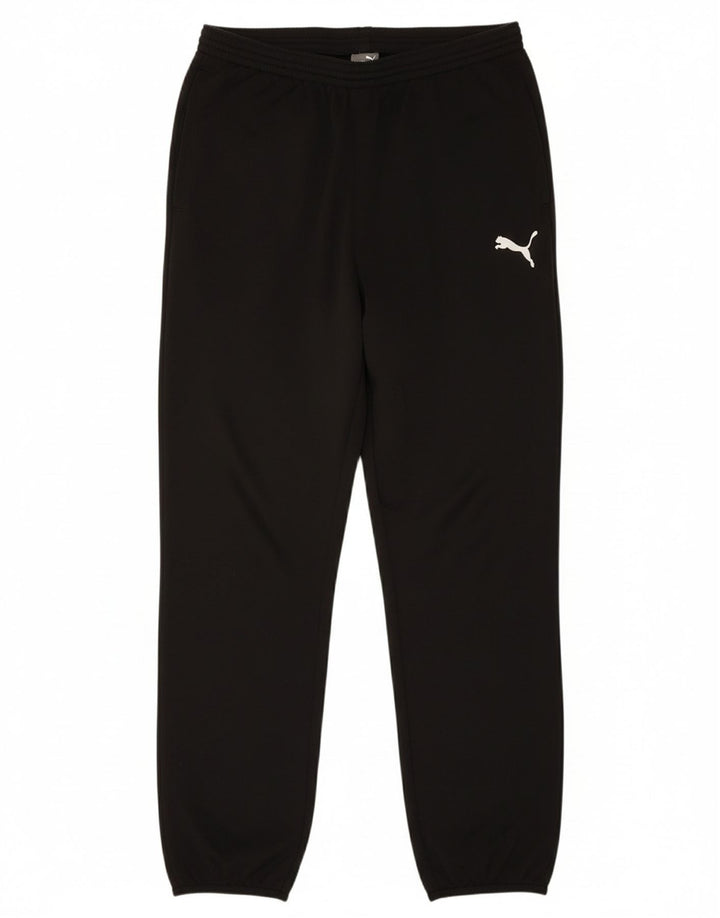 PUMA Mens Tracksuit Trousers Joggers Large Black Polyester