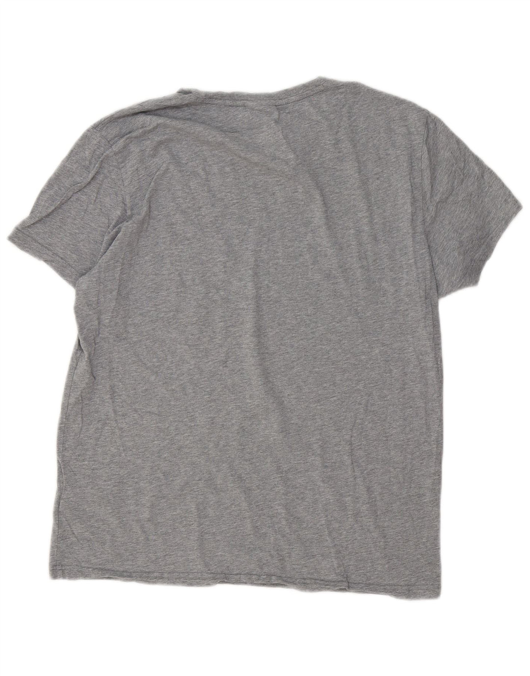 Ανδρικό γραφικό T-Shirt Gant Top Larg γκρι βαμβακερό