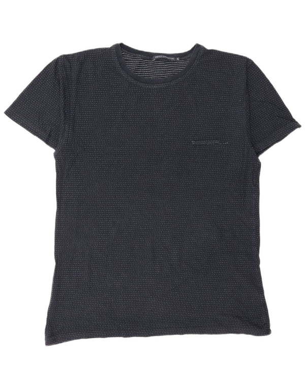 Ανδρικό T-Shirt French Connection Top XL Navy Blue με στίγματα από βαμβάκι