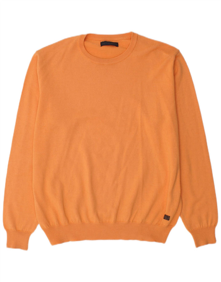 Ανδρικό πουλόβερ Trussardi Crew Neck Jumper XL Πορτοκαλί μαλλί
